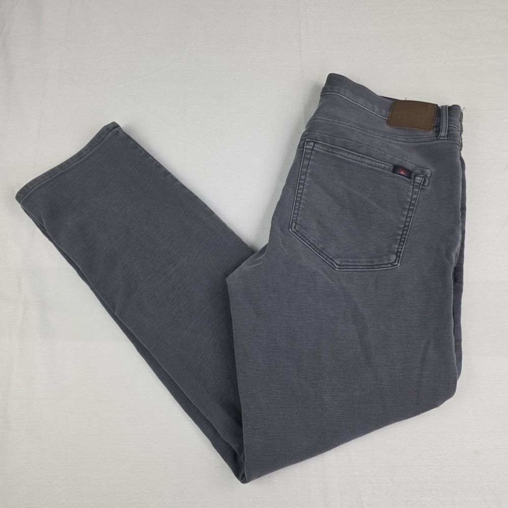 Faherty 5 Pocket Pants Men's 32x30 Blue Gray Chino Stretch Preppy Straight Leg